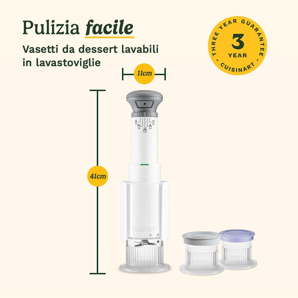 Cuisinart FreezeWand – 5 programmi: Gelato, Sorbetto, Frappè, Granita