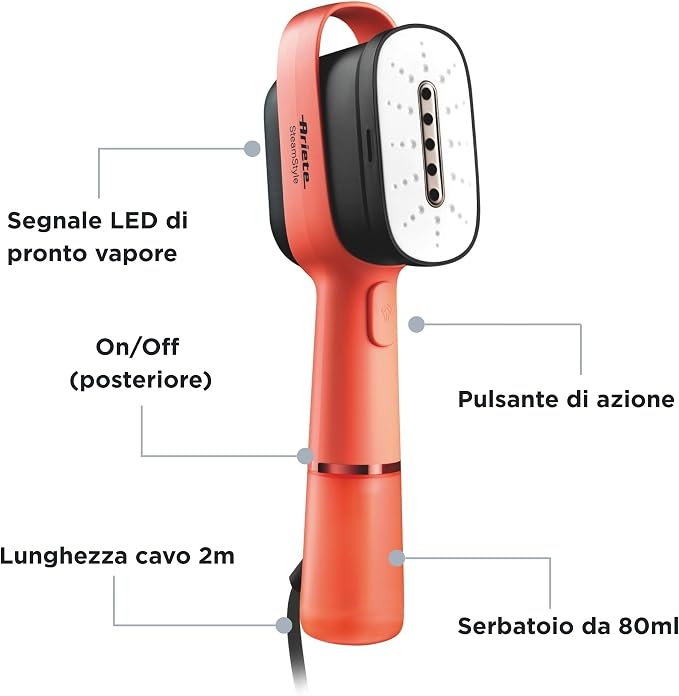 Ariete 4301/02 Steam Style - Ferro da stiro verticale 1200W