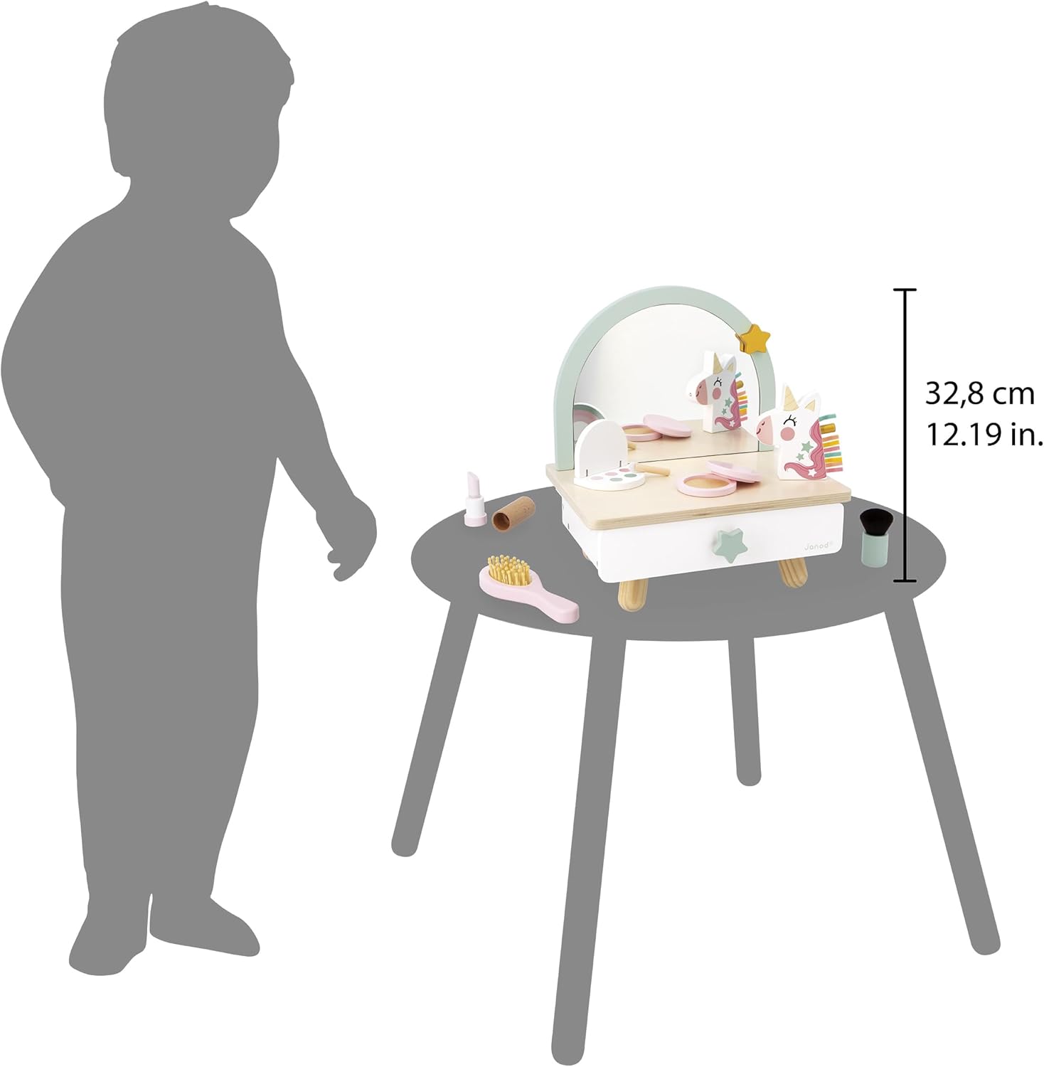 Janod Tavolino da toeletta in Legno per Bambini