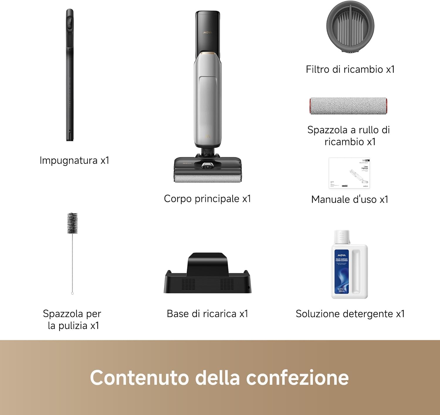 Mova X4 Pro Aspirapolvere Lavapavimenti Senza Fili