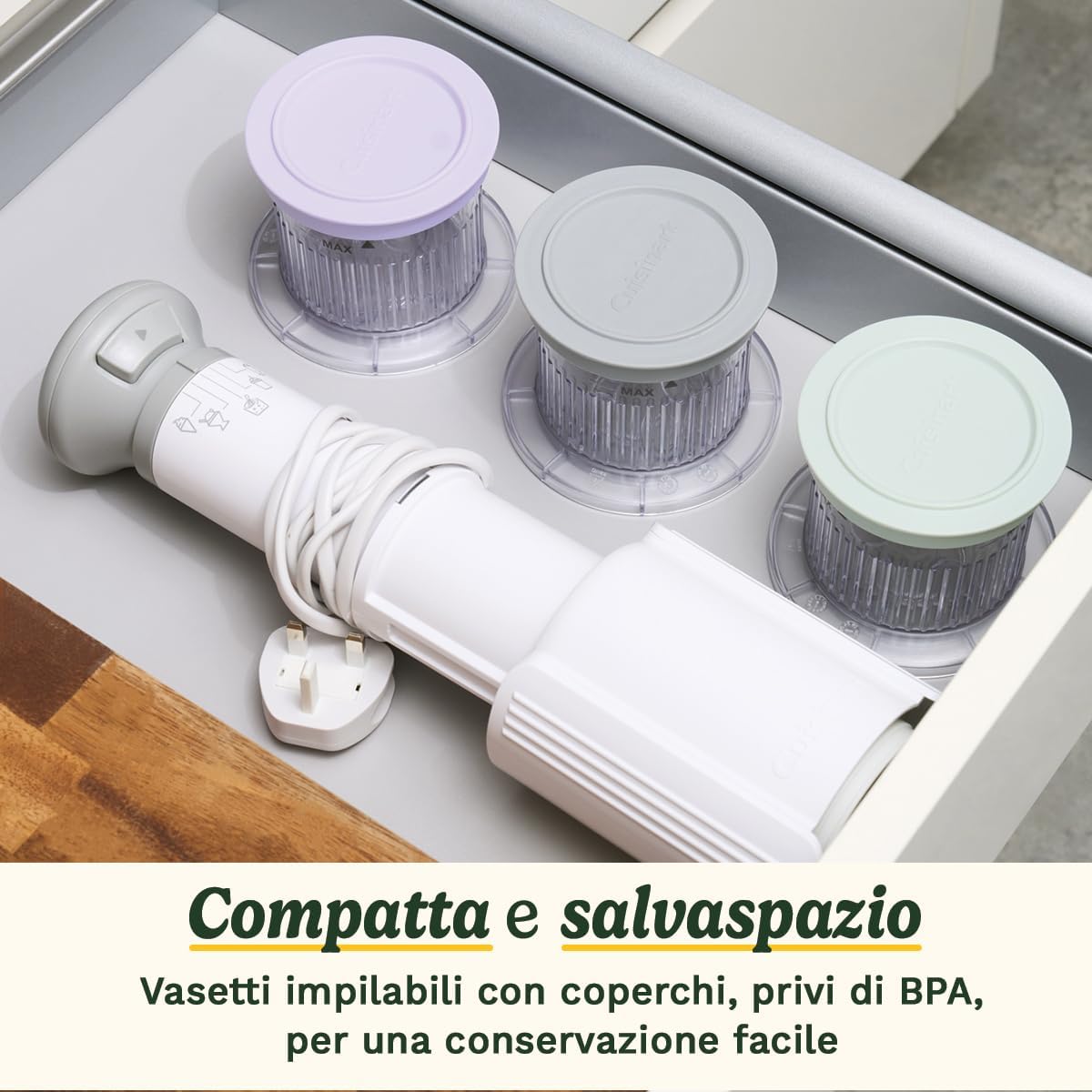 Cuisinart FreezeWand – 5 programmi: Gelato, Sorbetto, Frappè, Granita