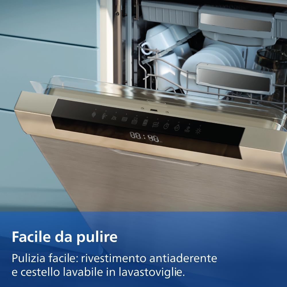 Philips Airfryer 1000 - Friggitrice ad aria con Cestello Flexi da 7.1L