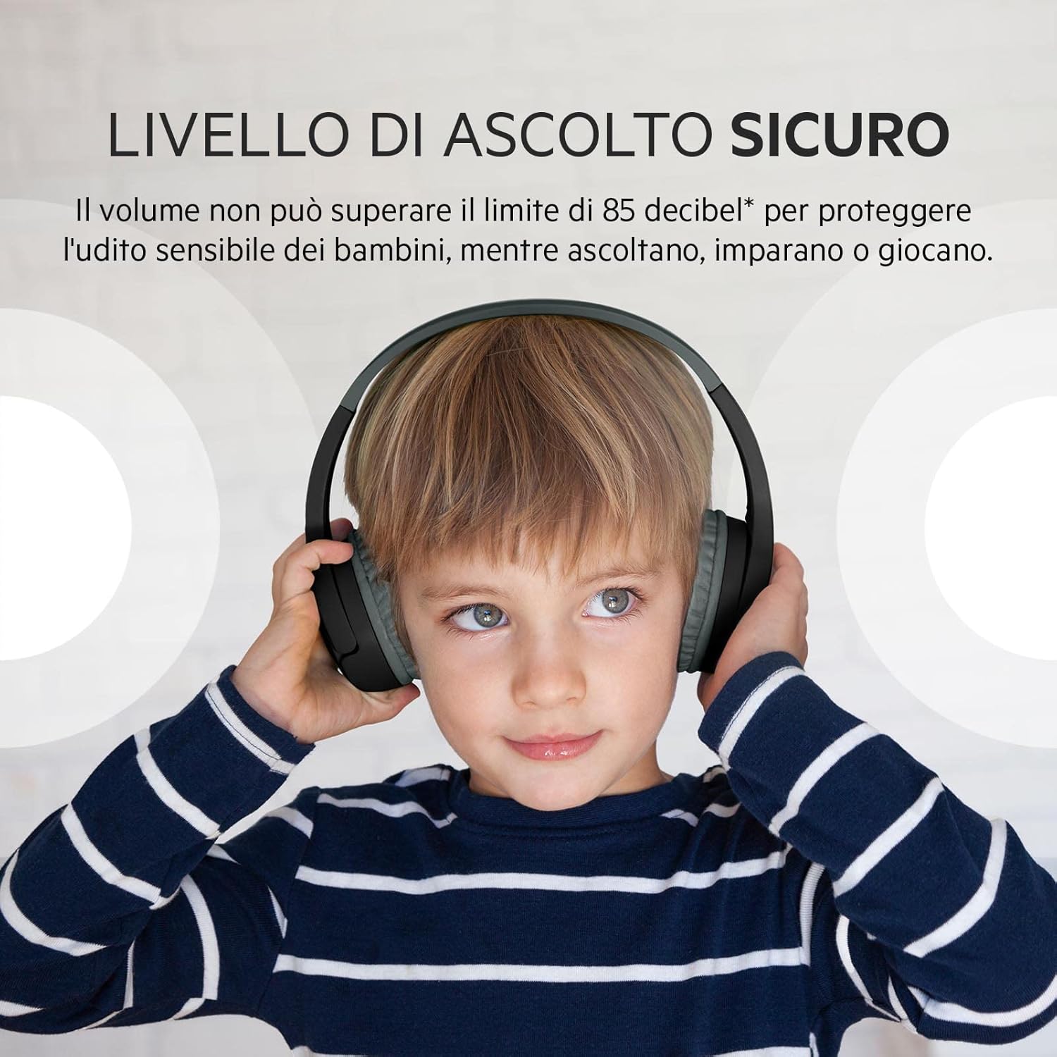 Cuffie wireless per bambini con microfono integrato