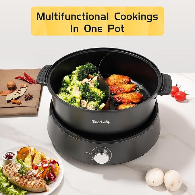 Food Party Hot Pot Elettrico 4L