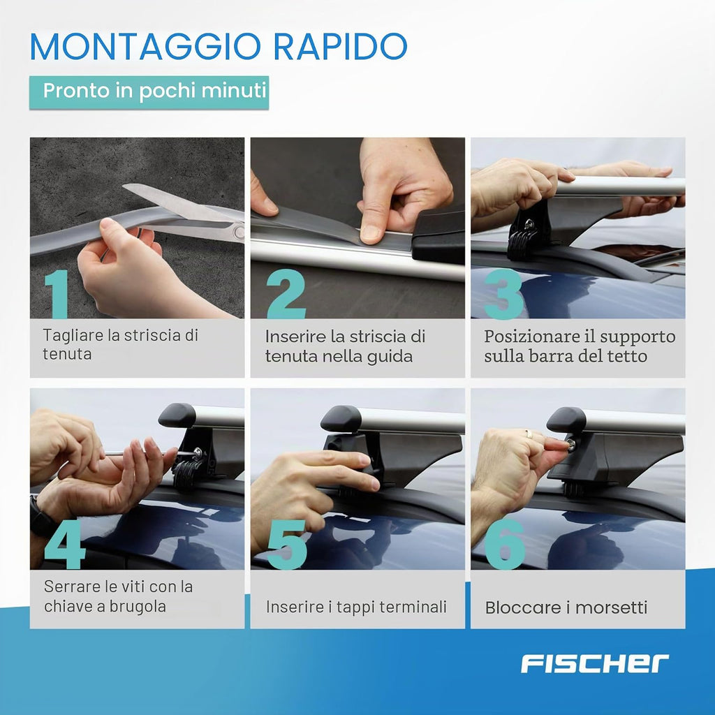 FISCHER Barre portapacchi CrossLine L