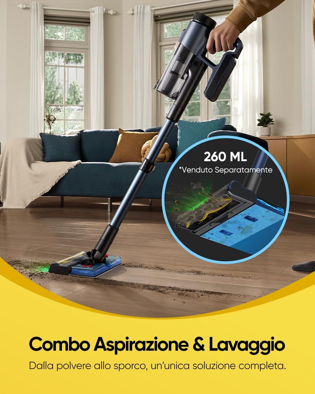 Vexilar V12 Aspirapolvere Lava pavimenti Senza Fili