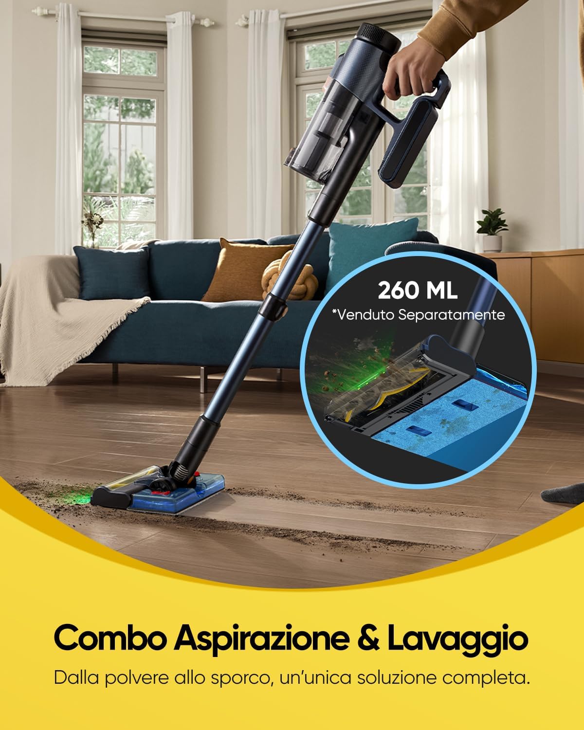 Vexilar V12 Aspirapolvere Lava pavimenti Senza Fili