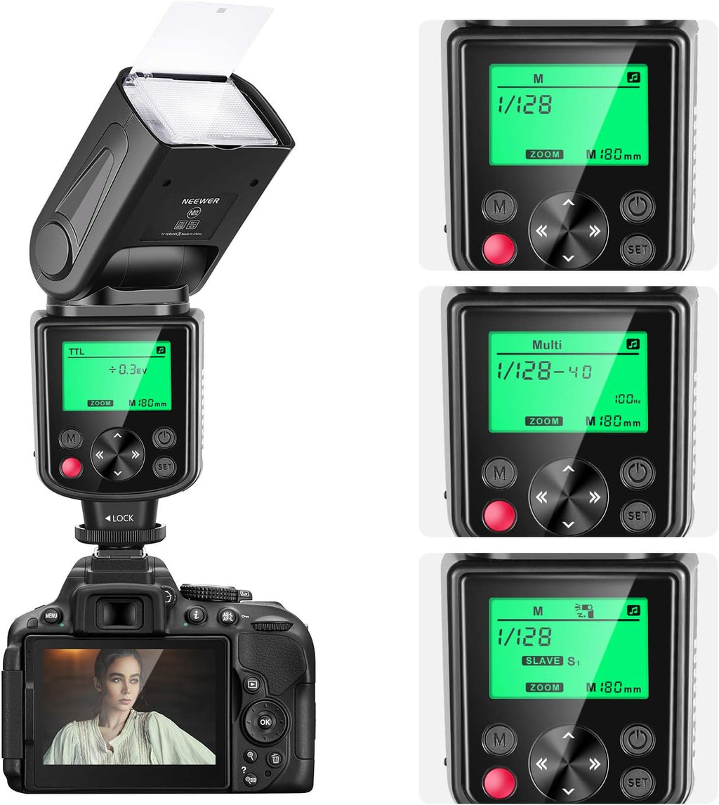 NEEWER 750II TTL Flash Speedlite con Schermo LCD