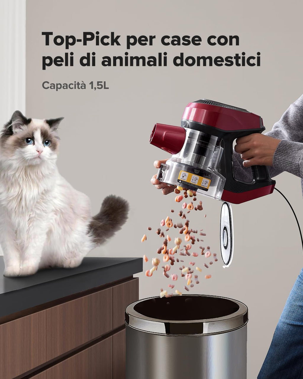 Vexilar C8 Aspirapolvere con Filo 60KPa