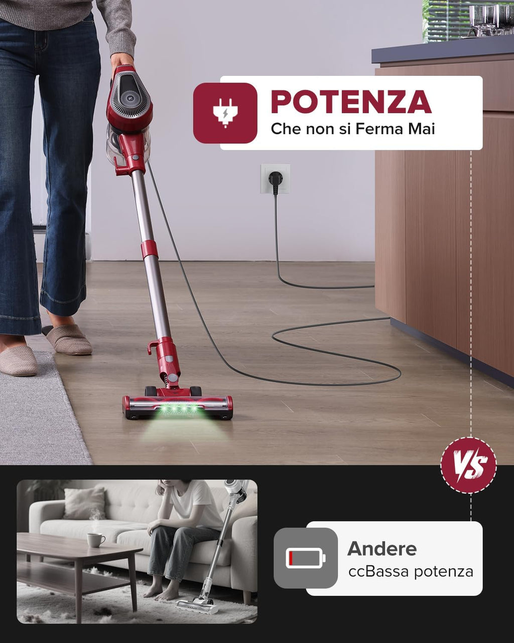 Vexilar C8 Aspirapolvere con Filo 60KPa