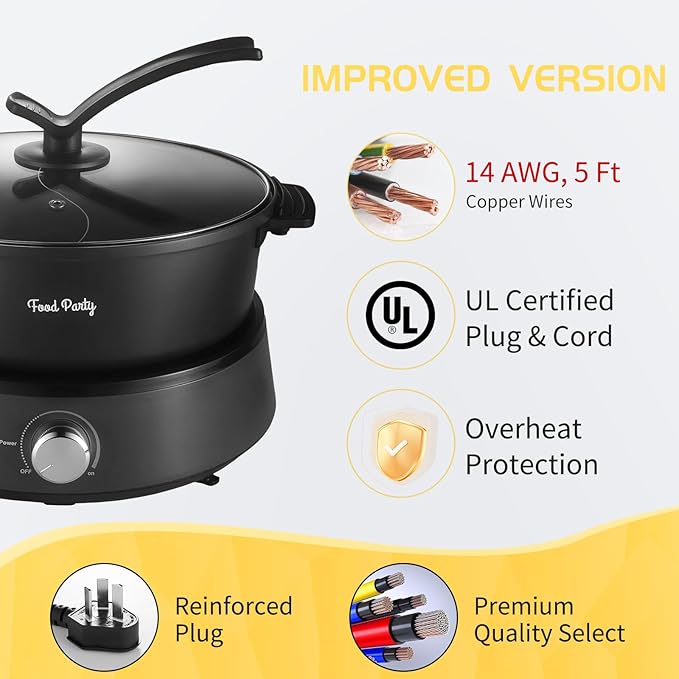 Food Party Hot Pot Elettrico 4L