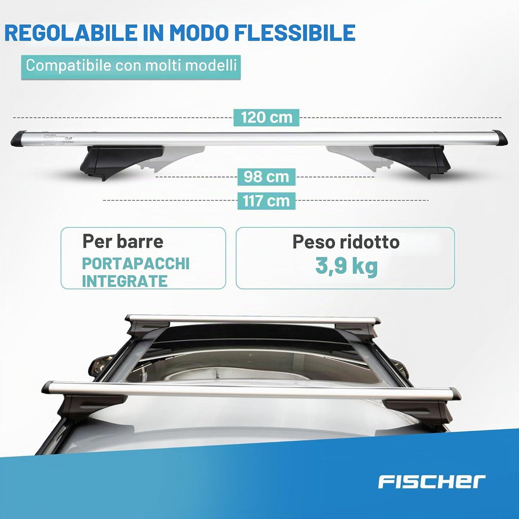 FISCHER Barre portapacchi CrossLine L