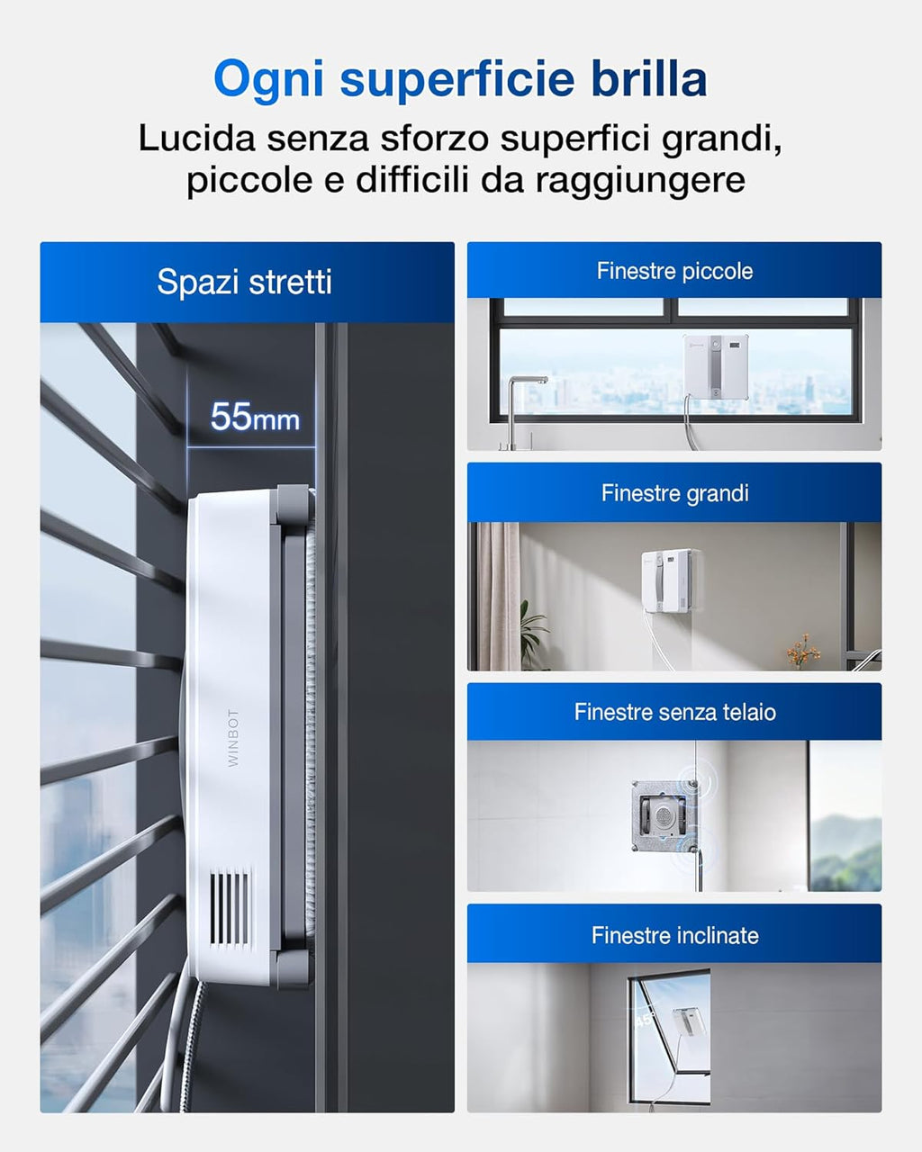 ECOVACS WINBOT MINI Robot Lavavetri