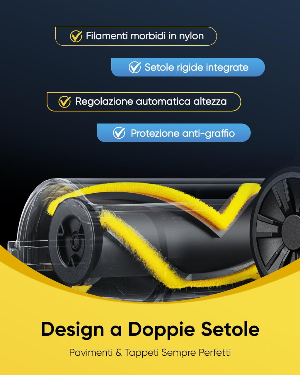 Vexilar V12 Aspirapolvere Lava pavimenti Senza Fili