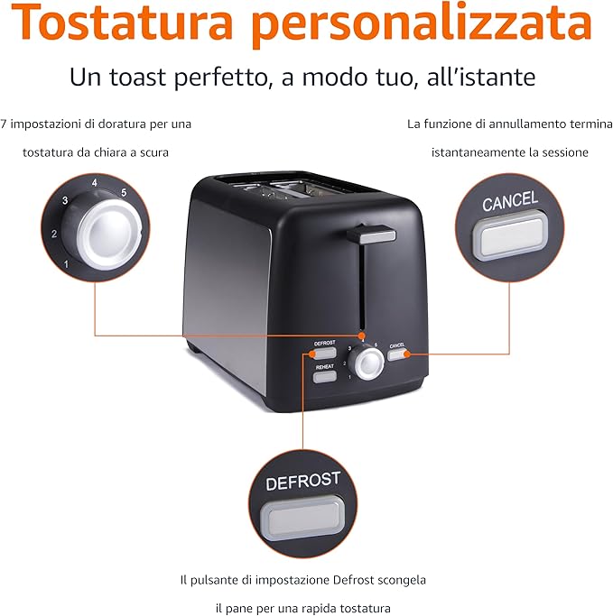 Amazon Basics Tostapane