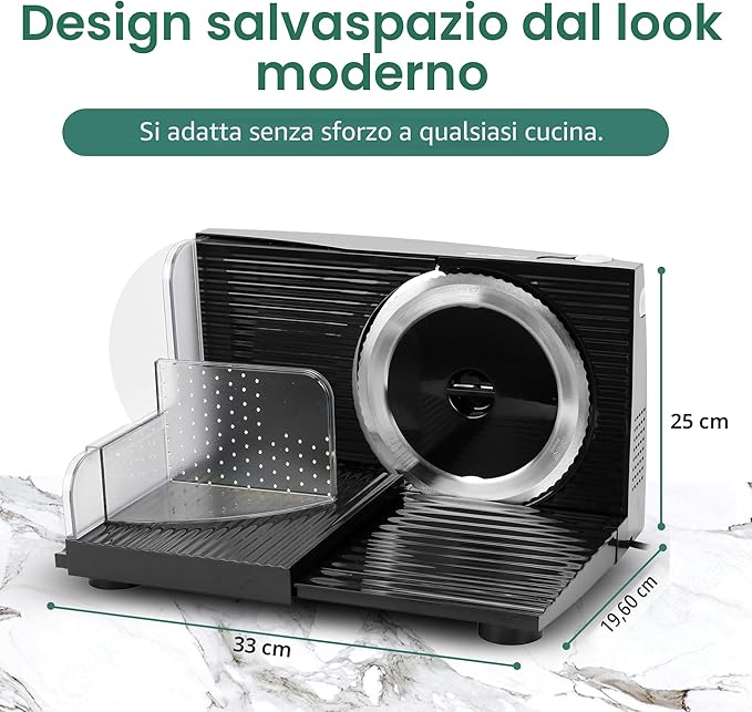 Affettatrice universale pieghevole