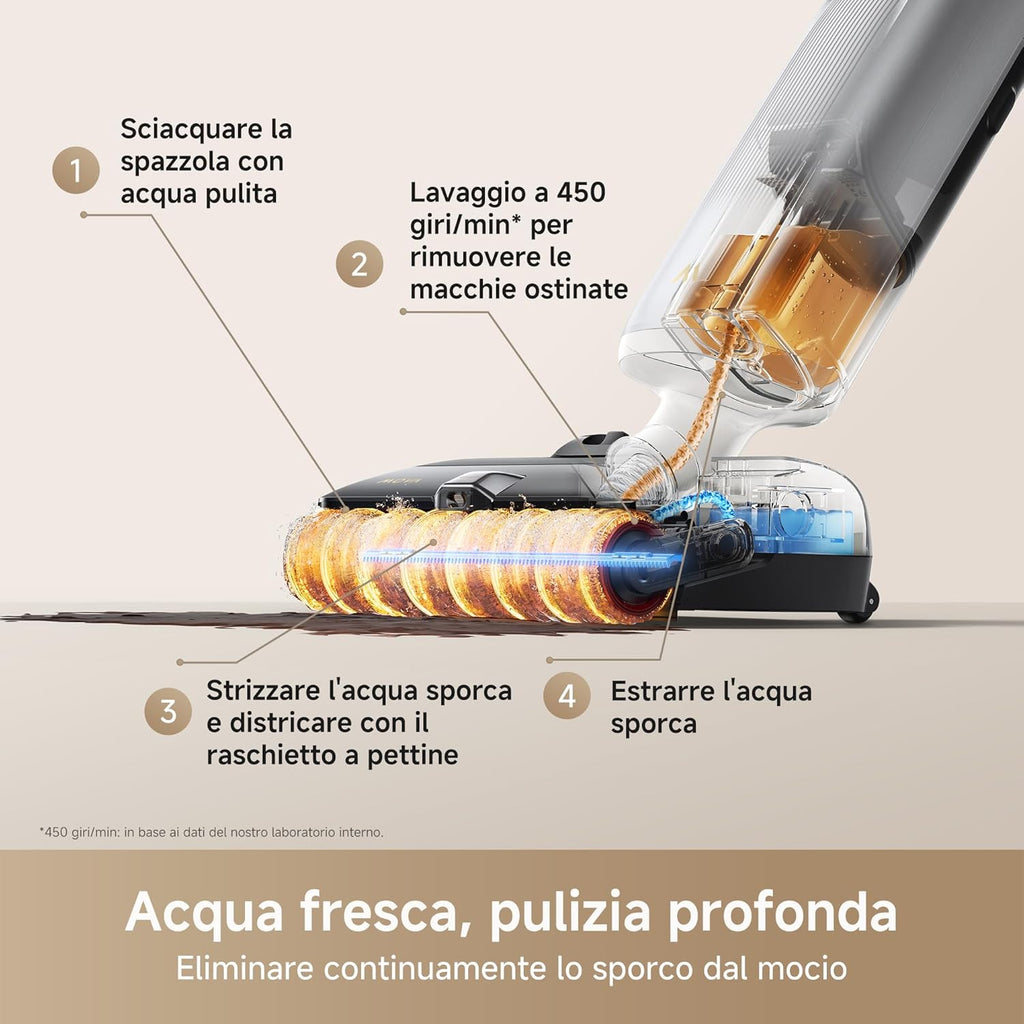 Mova X4 Pro Aspirapolvere Lavapavimenti Senza Fili