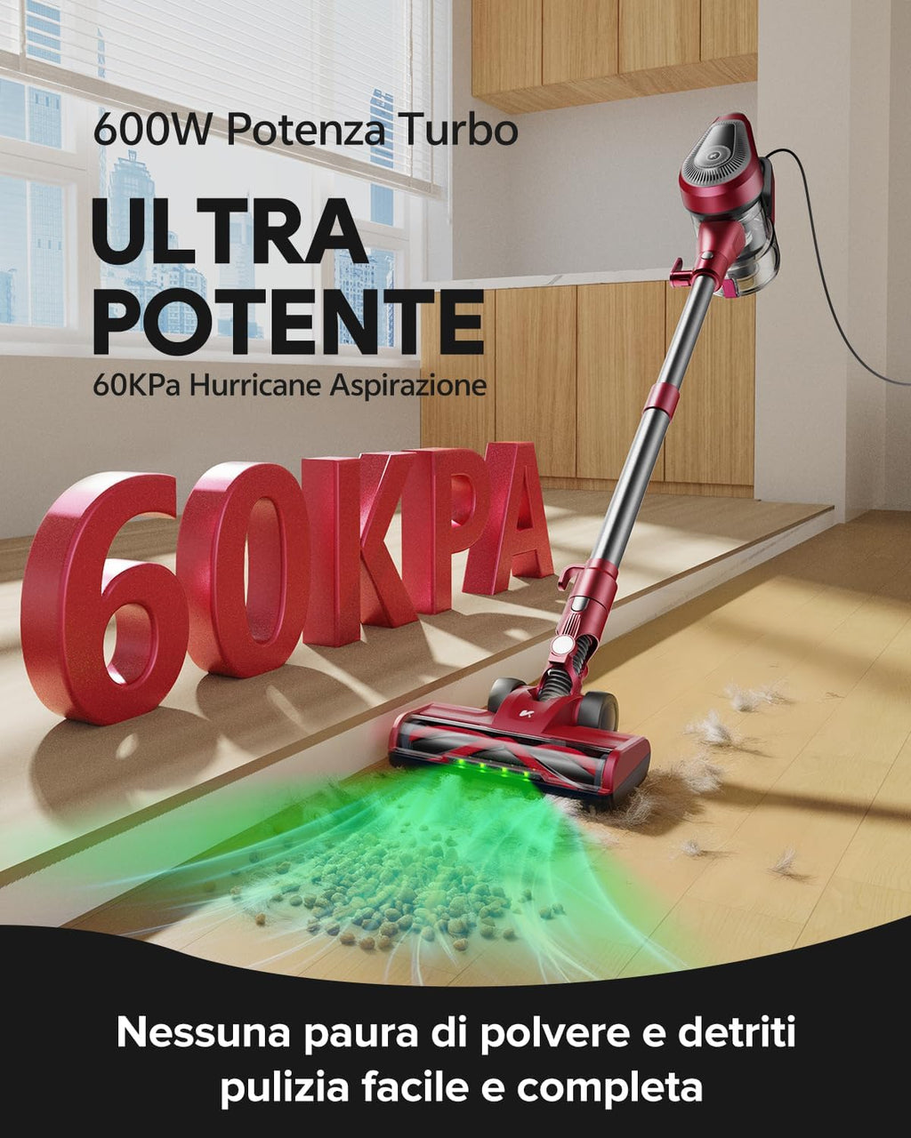 Vexilar C8 Aspirapolvere con Filo 60KPa