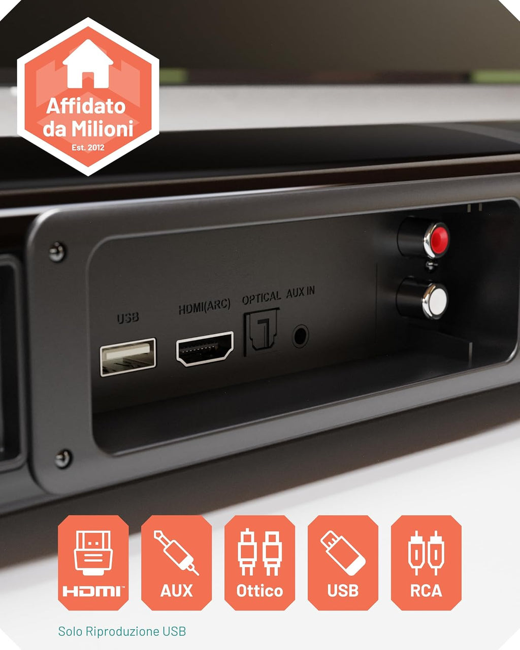 Oakcastle SB80 Soundbar Home Theater a 2 Vie