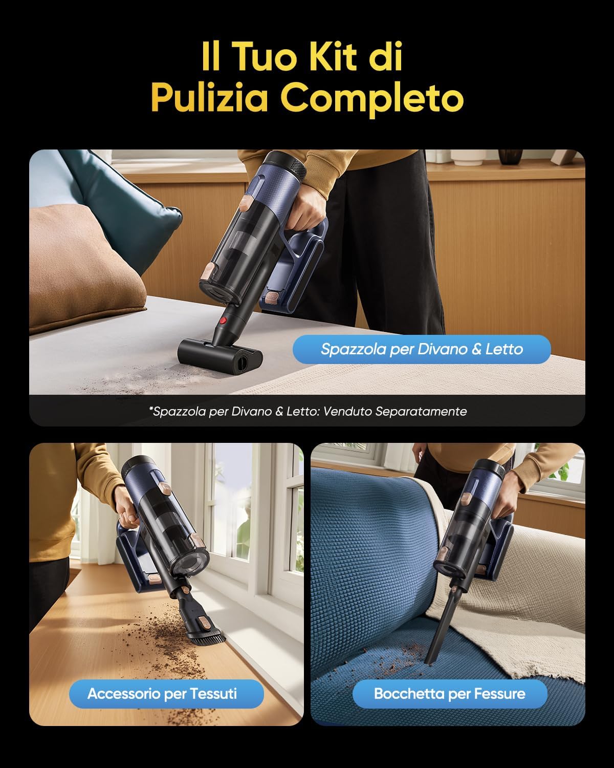 Vexilar V12 Aspirapolvere Lava pavimenti Senza Fili