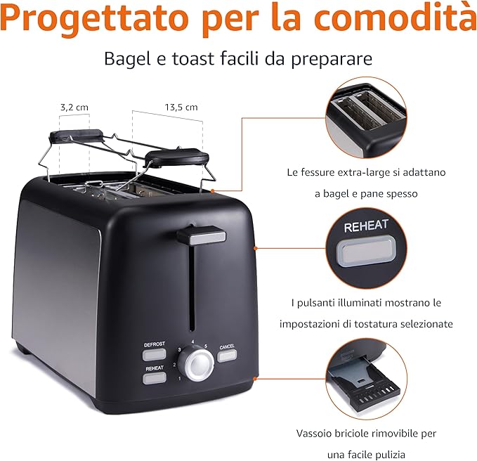 Amazon Basics Tostapane