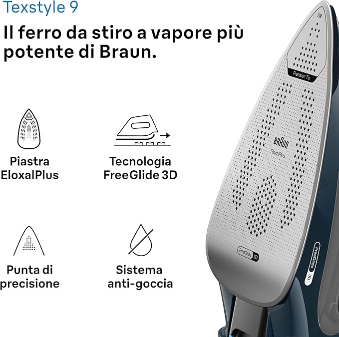 Braun TexStyle 9 SI9682DB Ferro da Stiro a vapore