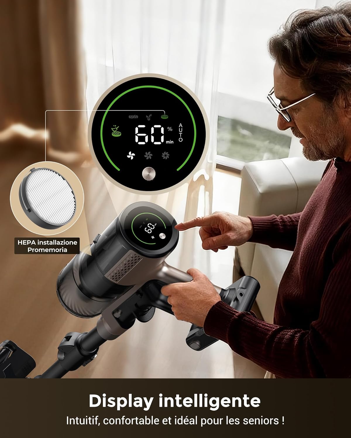 Proscenic P20 Aspirapolvere Senza Fili