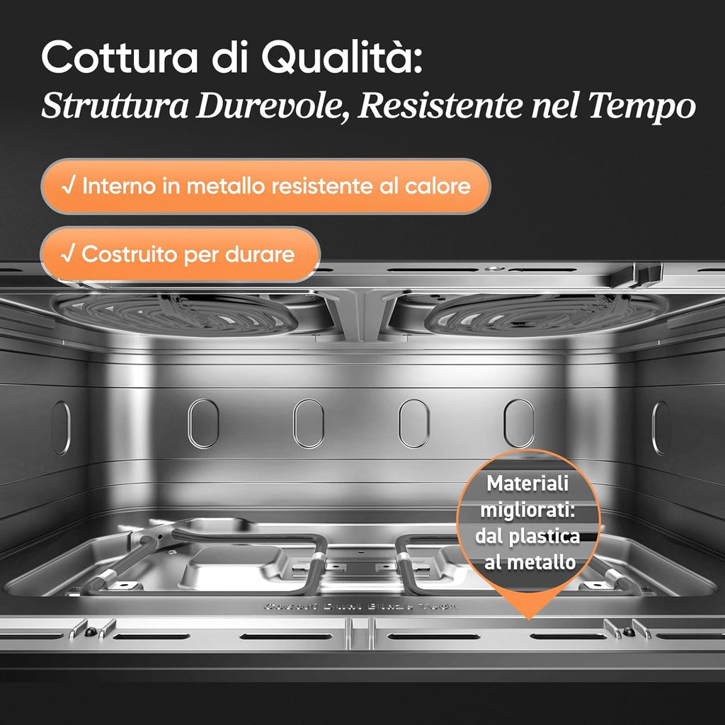 COSORI Friggitrice ad Aria 10 Litri, 7 in 1 Doppia Resistenza