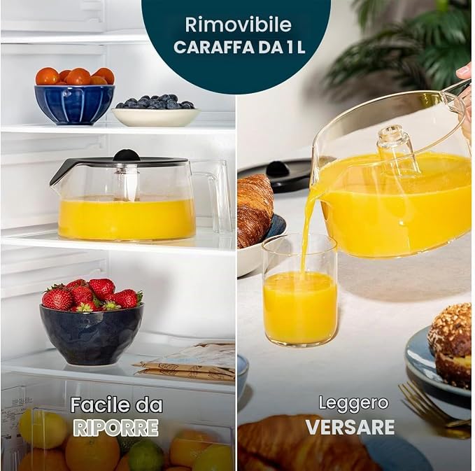 Princess Spremiagrumi Elettrico, Caraffa 1 L, 300 W