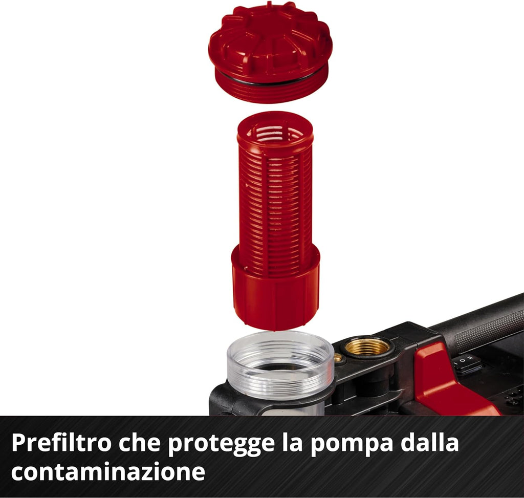 Einhell Pompa autoadescante a batteria AQUINNA 36/38 F LED