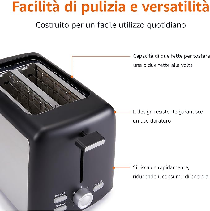 Amazon Basics Tostapane