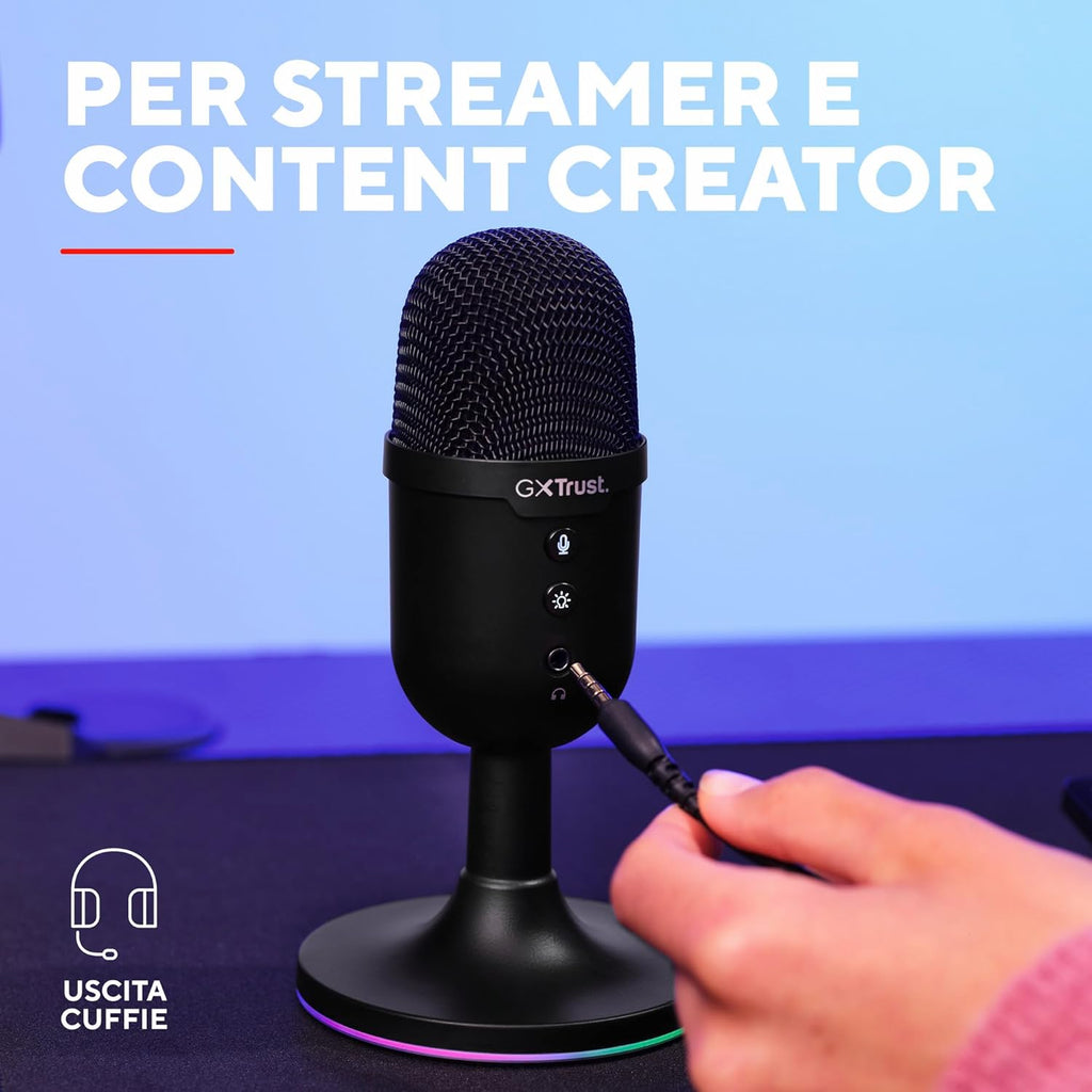 GXTrust Yami Microfono a Condensatore USB da Streaming