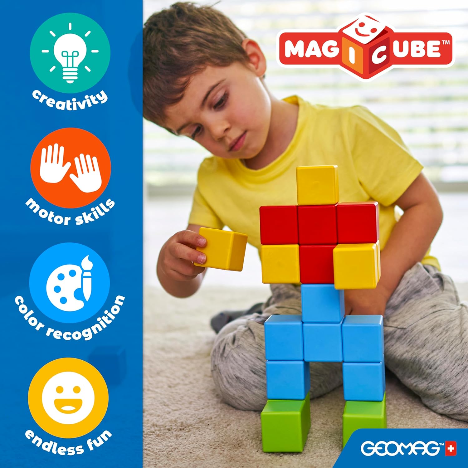 Geomag - Magicube 1+ Shapes - Blocchi Magnetici per Bambini
