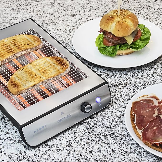 Cecotec Tostapane Orizzontale Turbo Easy toast Inox