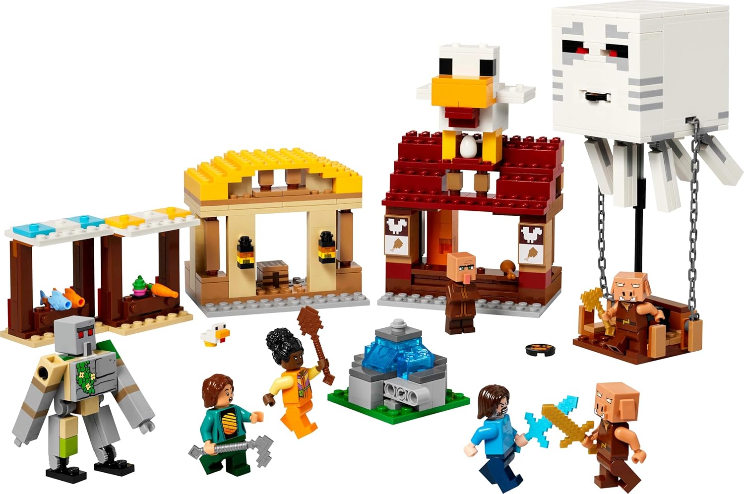 LEGO Minecraft Attacco al Villaggio del Ghast-Pallone