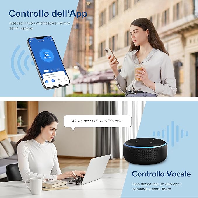 LEVOIT Umidificatore Ambiente Smart Top-Fill Dual 200S