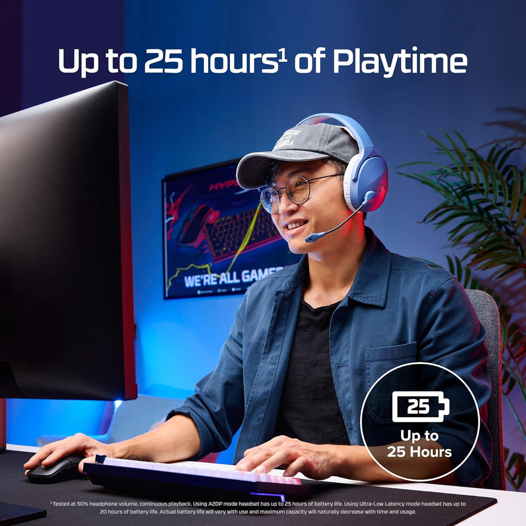 HyperX Cloud Jet - Cuffie da gioco Dual Wireless da 2,4 GHz e Bluetooth