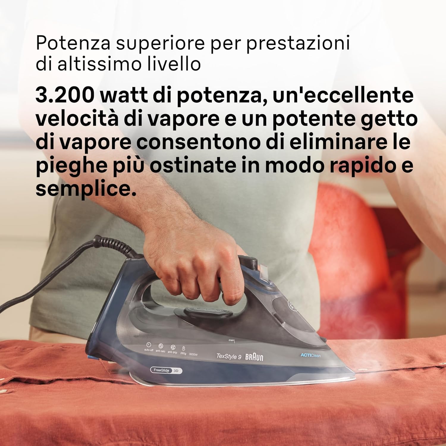Braun TexStyle 9 SI9682DB Ferro da Stiro a vapore