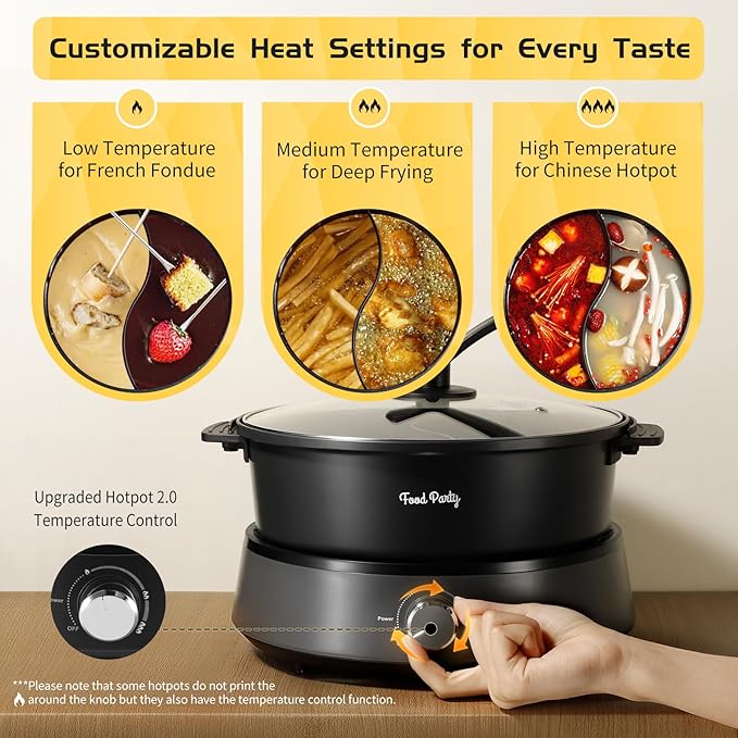 Food Party Hot Pot Elettrico 4L