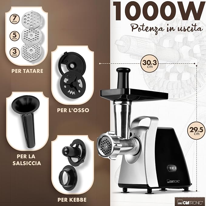 Clatronic® TritacarneFW 3803 - 1000W
