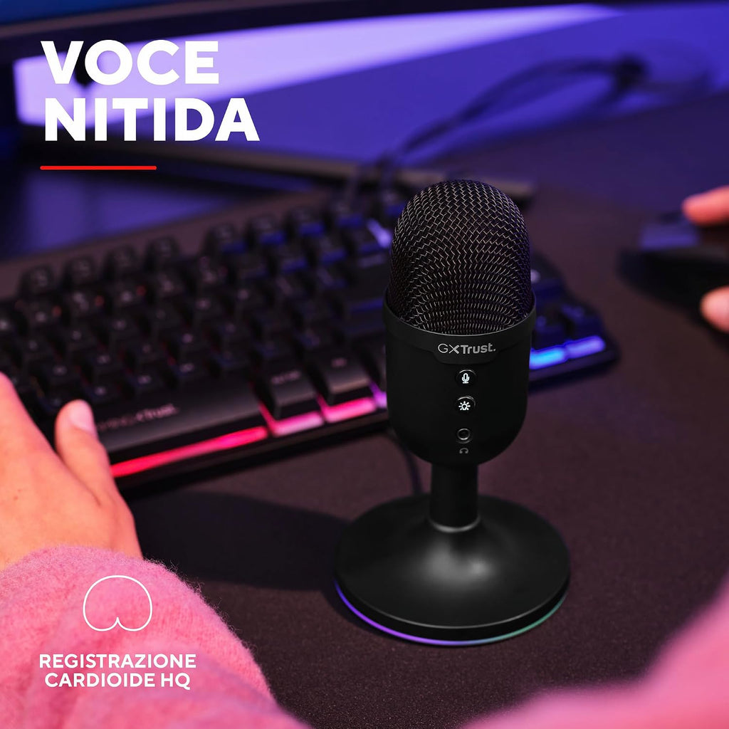 GXTrust Yami Microfono a Condensatore USB da Streaming