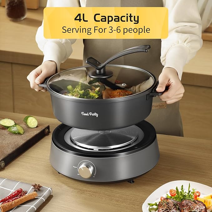 Food Party Hot Pot Elettrico 4L