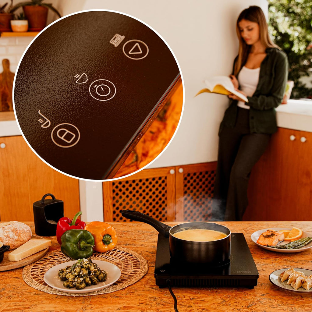 Cecotec Piastra di induzione portatile 1 Fuoco Full Magma Slim. 2000 W