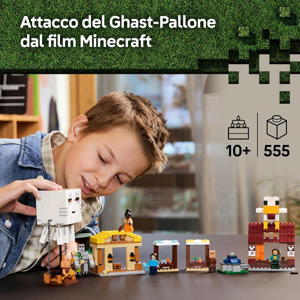 LEGO Minecraft Attacco al Villaggio del Ghast-Pallone
