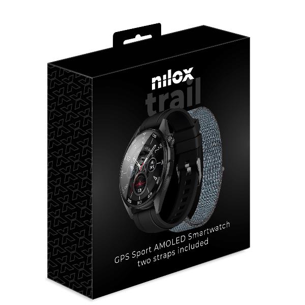 Nilox Trail PRO - GPS Sport AMOLED Smartwatch two straps included