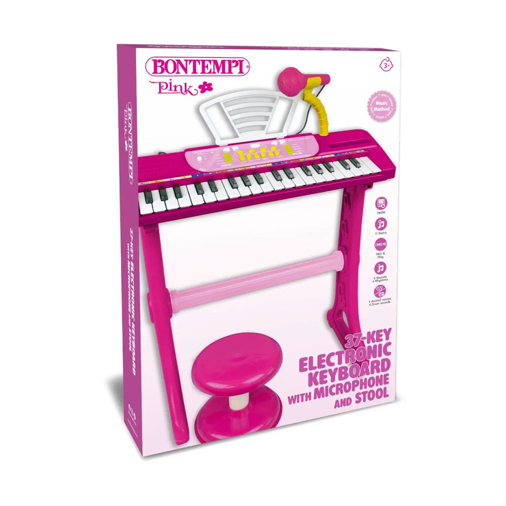Bontempi | MiniKeyFun - Tastiera Giocattolo a 37 Tasti