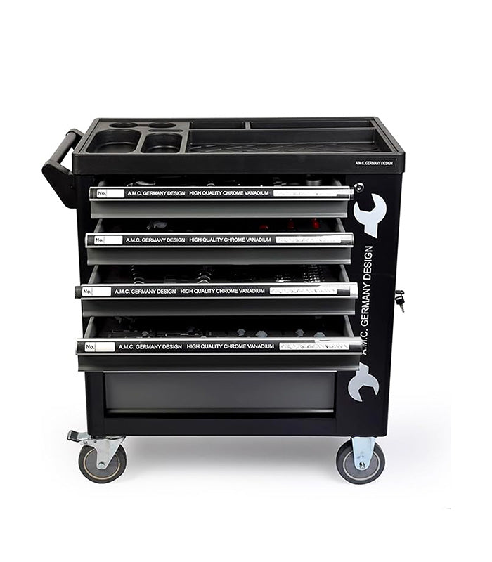 Carrello porta attrezzi completo di utensili con ruote