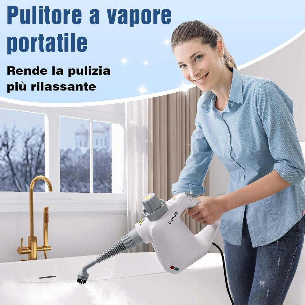 Udodik Pulitore a vapore portatile multiuso