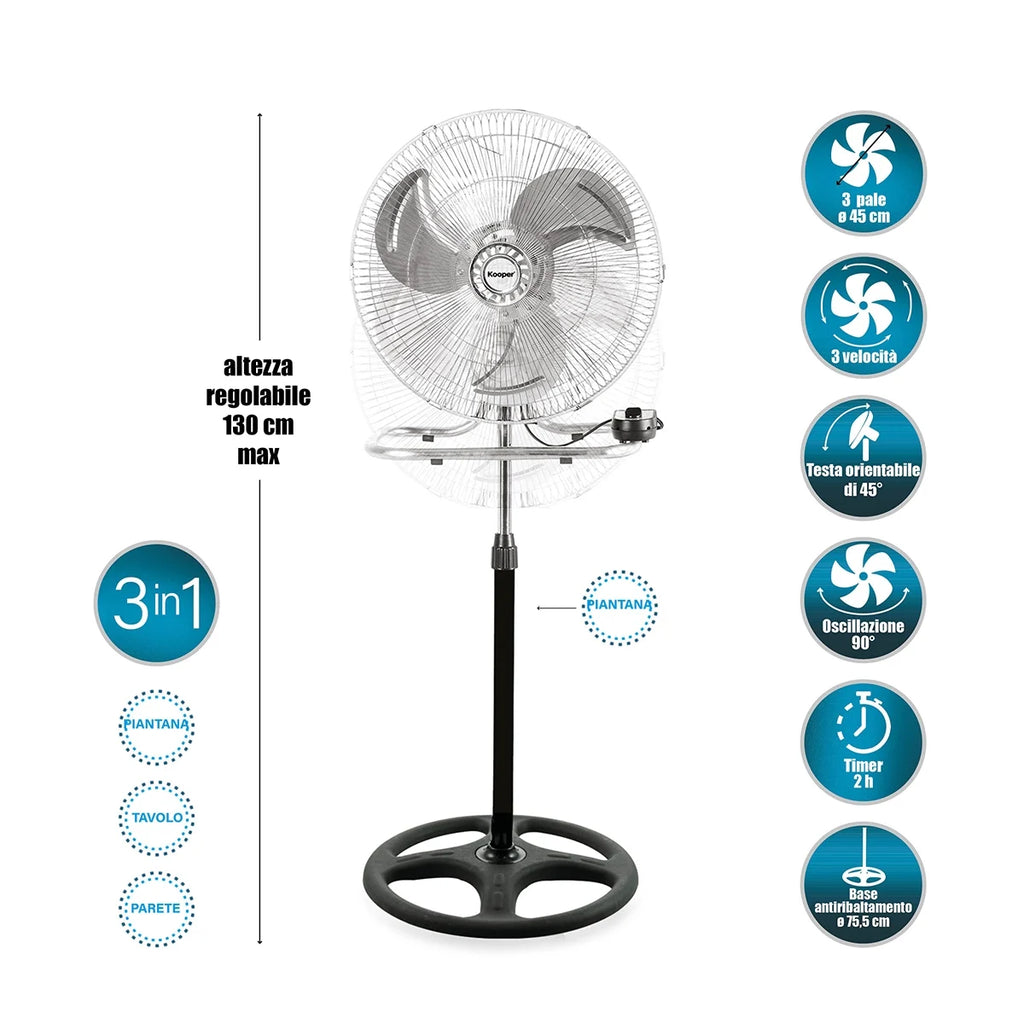 Ventilatore STAYLUX a piantana 3 in 1 “Planetarium”